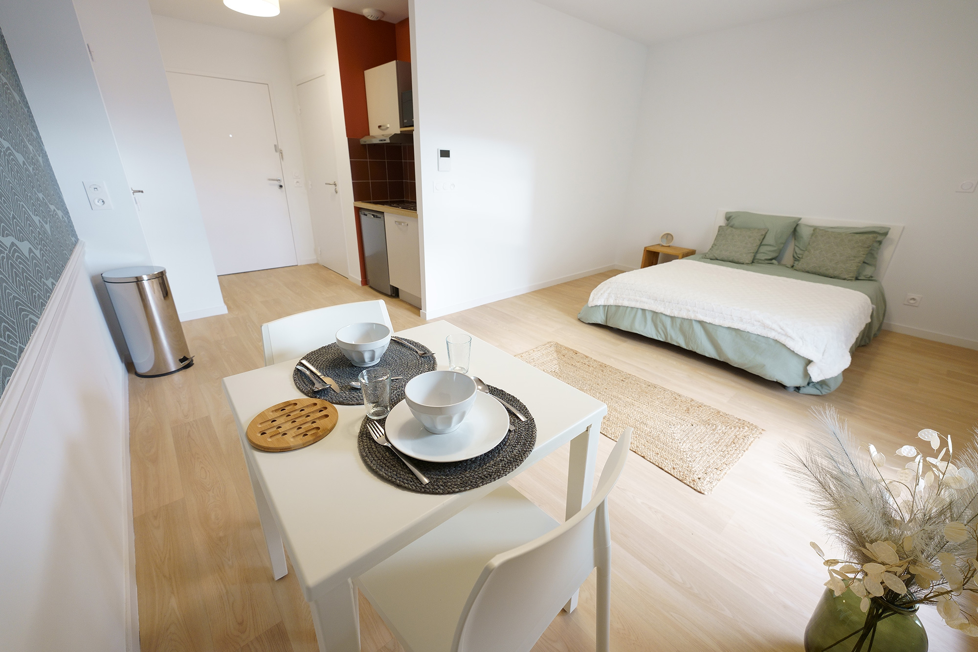 Vue intérieure du Studio de la résidence Darwin