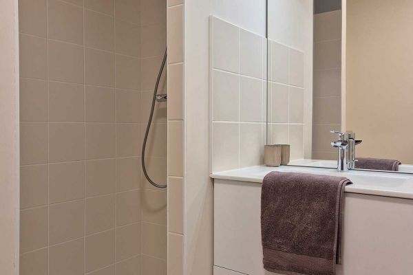 Studio de la résidence Marianne créé à Saint-Flour (Cantal) pour les jeunes actifs par la SA Polygone