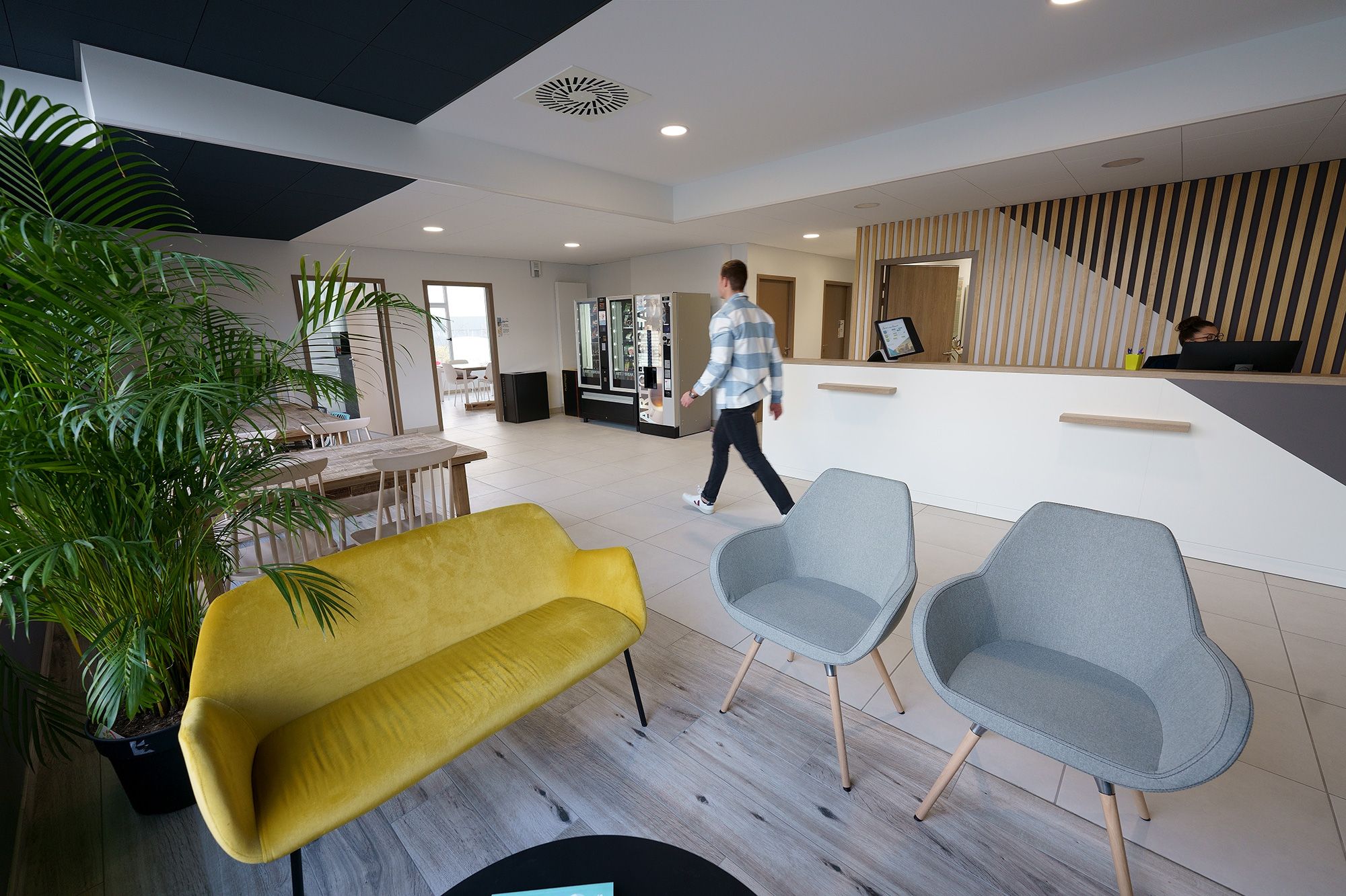 Vue du Hall d'entrée de la résidence Darwin à Aurillac