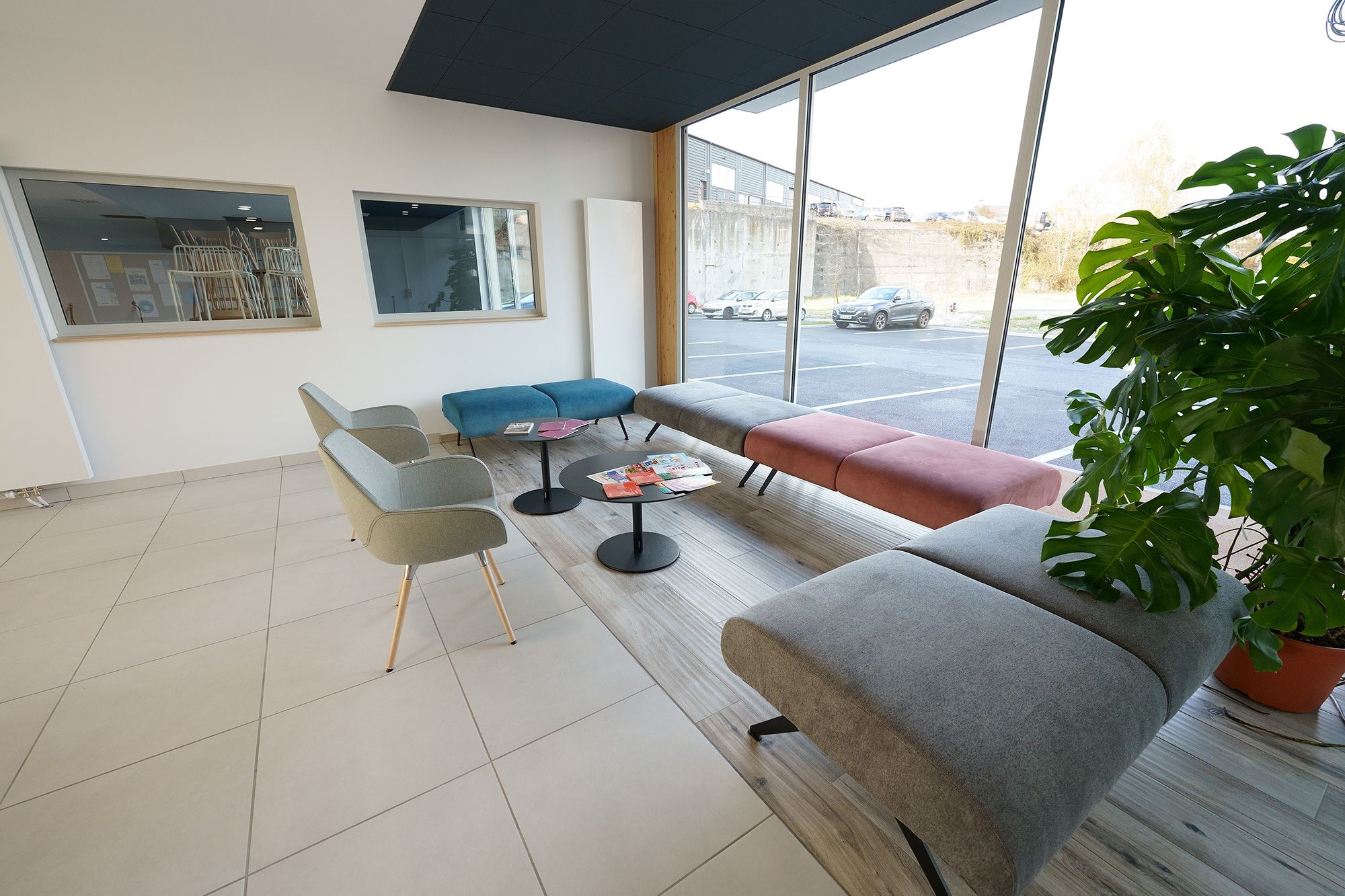 Espace d'attente de la résidence Darwin à Aurillac